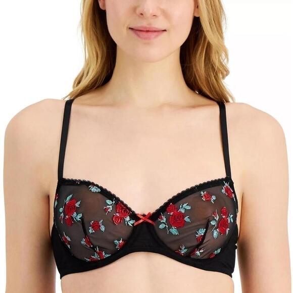 New INC INTERNATIONAL CONCEPTS
Rose Embellished Bra, medium - Picture 2 of 10